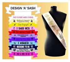 Personalised Engagement Sash