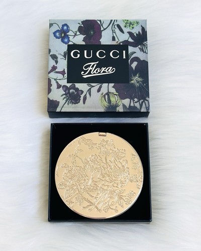 Gucci flora gold tone compact - tone,