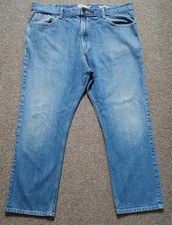 Marks and Spencer men's blue denim straight leg jeans W40/L329 waist 40" regular