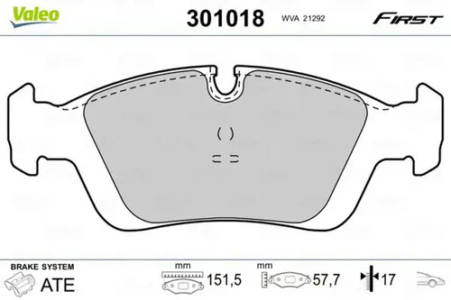 Brake pads front axle - pads,