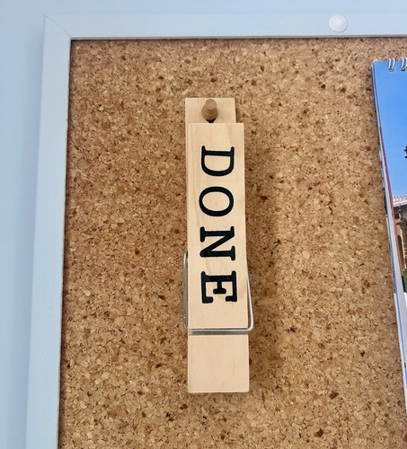Large wood clothes peg clip - peg,
