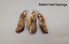 Lucky Rabbits Foot Keyring