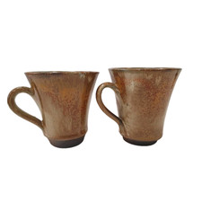 Pair Of Studio Pottery Glazed