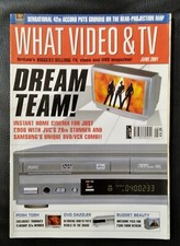 WHAT VIDEO & TV Television Magazine June 2001 Samsung SV-DVD1E JVC AV28WT5EK