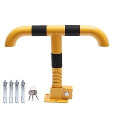 161890 Car Parking Space Lock Bollard Yellow & Black T Shape  With Spring