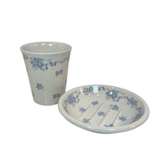 Laura Ashley Soap Dish And Cup