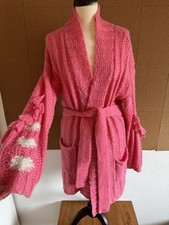 Long Pink Cardigan Size 16 Odd