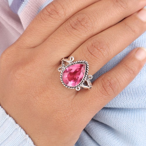 Pink tourmaline gemstone 925 - pink,