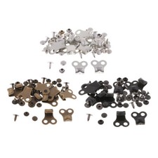 10 Sets Copper Boot Lace Hooks for Hiking Climbing Repair Buckle Replacement