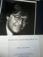 DAVID MELLOR KC,HAND SIGNED