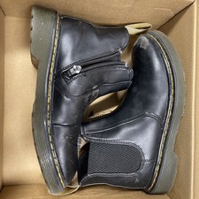 Dr Martens 1460 Vegan Kids Boots In Black  Size UK13