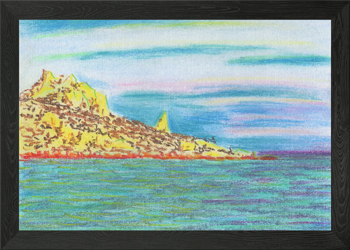 Rocky cape the sea framed - in,