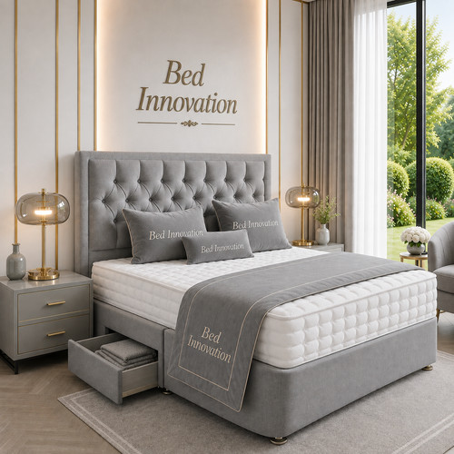 Luxury divan bed set with - luxury,