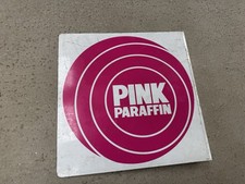Vintage Pink Paraffin Advertising Sign Garage Petrol Oil Automobilia Old