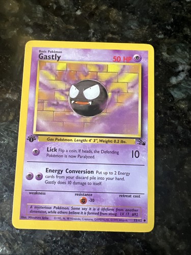 Pokémon tcg gastly 1st - pokémon, 33/62