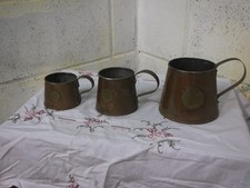 3 x VICTORIAN COPPER ALE/BEER