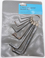 Halfords 7pc Hex Key Allen Wrench Set 2-10mm Bike Tools Rust Used
