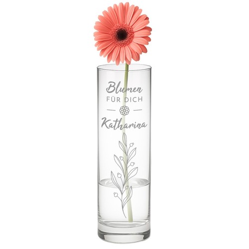Glass flower vase - flower, with