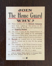WWII HOME GUARD : NOTES FOR GUIDANCE OF LMS MEMBERS : VOLUNTEER RAILWAY BRANCH 