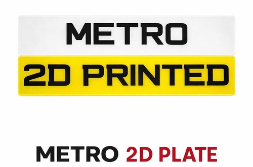Metro font show plates - metro,