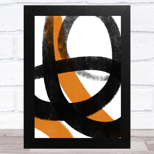 Black and orange abstract - orange,