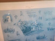 4x national hunt and grand national horse racing painting paintings