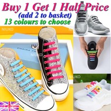 Shoe Laces Silicone Elastic No