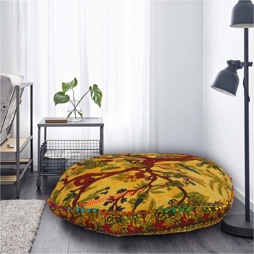 Large purple yellow pillows - yellow,
