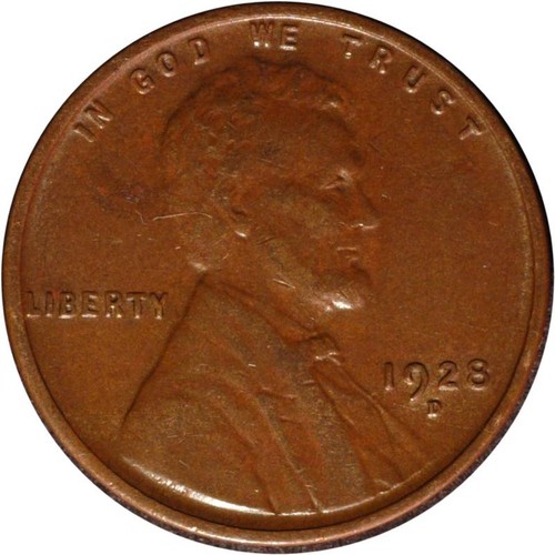 1928 lincoln cent xf - 1928-d,
