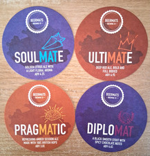 4 DIFFERENT BEERMATS BREWING