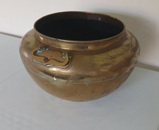 Art Nouveau large brass two