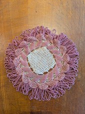 Vintage Beaded Crochet Jug