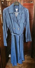 BLUE DENIM TRENCH COAT JC