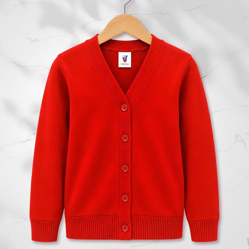 Girls school cardigan kids - cardigan, v