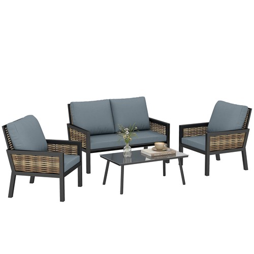 Outsunny rattan garden - rattan,
