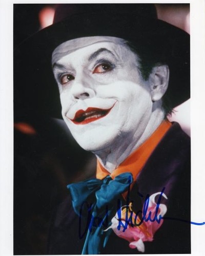 Jack nicholson hand signed x - jack,
