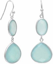 Sea Green Chalcedony Drop