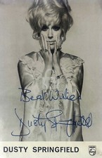 Dusty Springfield -- Signed