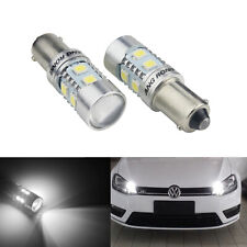 2x BA9s H10W LED BMW Angel Eyes Parking Light Bulb Lamps Xenon White 6000K 12V