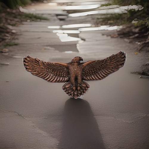 Roman eagle biker pin - roman,