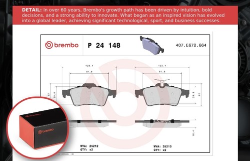 Rear brake pad fits ford - rear,