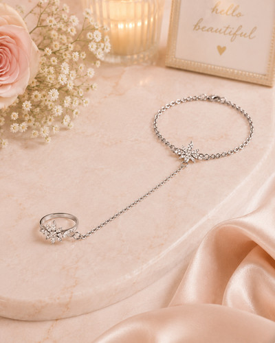 Silver serenity leaf - silver,