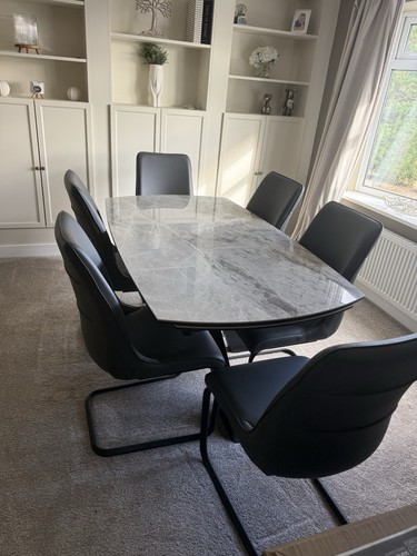 Scs extendable marble top - scs,