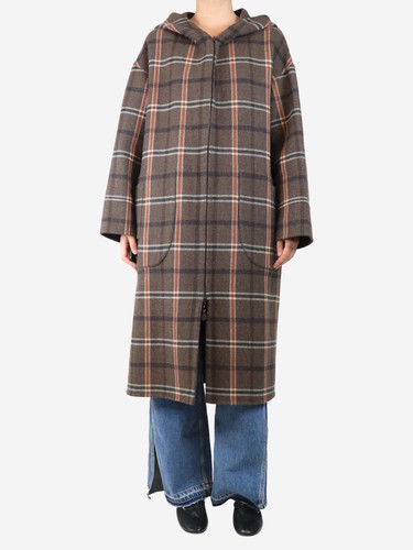 Bamford brown check hooded - brown,