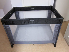 MOTHERCARE FOLDING TRAVEL COT + BASE MATTRESS  + CARRY CASE -EXCELLENT CONDITION