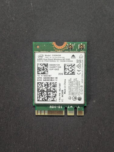 Intel 3165ngw dual band - 3165ngw,