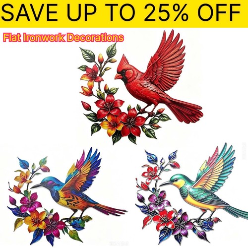 Metal hummingbird wall art - wall,
