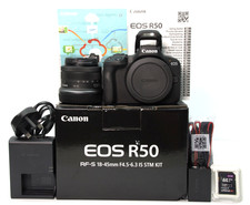 Canon EOS R50 Mirrorless Camera + RF-S 18-45 IS STM Kit - Under 1,000 Shutter