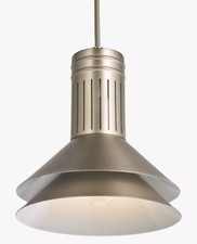 Ceiling light Pendant John Lewis Industrial Battersea Silver RRP £85 EX DISPLAY