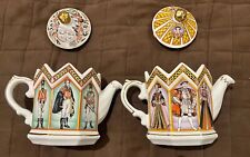 tea pots two decorative tea pots my old dads collection/ house clearance